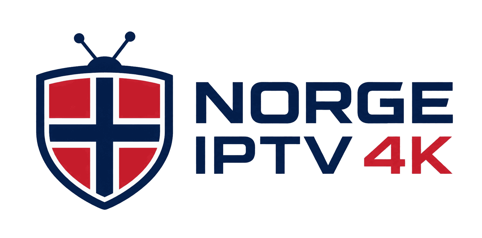 Norge IPTV 4K logo i norske farger